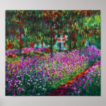 Garden in Giverny by Monet Print