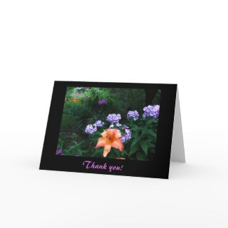 Garden in Light & Shadow Thank You card