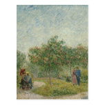 Garden in Montmartre with lovers Postcards