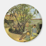 Garden In The Rue Carcel By Gauguin Paul Refrigerator Magnet