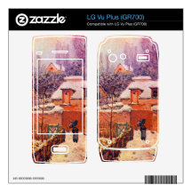 Garden in the Snow by Alfred Sisley Decal For LG Vu Plus