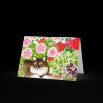 Garden Jungle Cat cards