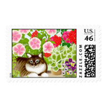 Garden Jungle Cat Stamps