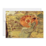 Garden lady with umbrella painting art Anna Ancher Announcement