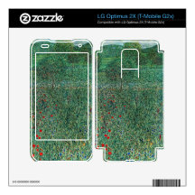 Garden landscape by Gustav Klimt LG Optimus 2X Decal