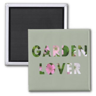 Garden Lover Floral Text