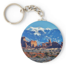 Garden Of Eden At Arches National Park Keychain