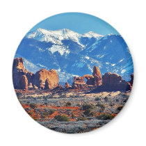 Garden Of Eden At Arches National Park Refrigerator Magnet