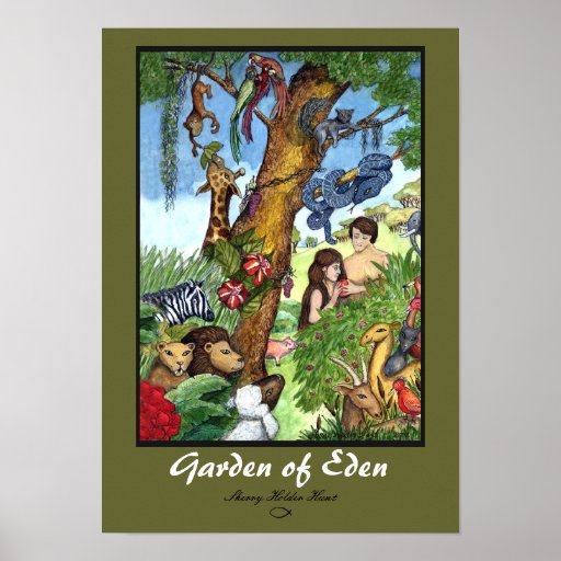 Garden of Eden Print Zazzle