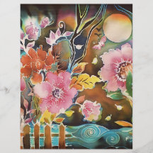 Garden Of Flowers by the Lake Custom Flyer