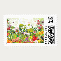 Garden of Fruit postage by naturespaintbox Garden of Fruit postage