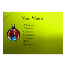 GARDEN OF MELISSA / LADYBUG AND BUTTERFLY BUSINESS CARD