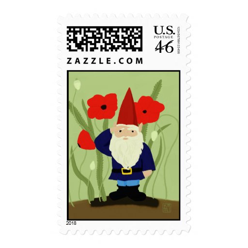 Garden of Remembrance Gnome Postage Stamps