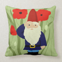 Garden of Remembrance Gnome Throw Pillow