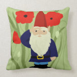 Garden of Remembrance Gnome Throw Pillow pillows
