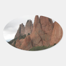 Garden of the Gods, Colorado Oval Sticker