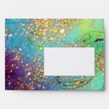 GARDEN OF THE LOST SHADOWS blue green gold yellow Envelopes