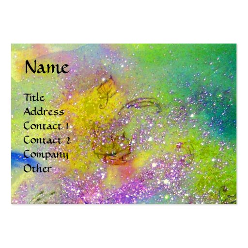 GARDEN OF THE LOST SHADOWS BUTTERFLY MONOGRAM BUSINESS CARDS