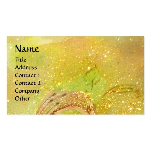 GARDEN OF THE LOST SHADOWS BUTTERFLY MONOGRAM BUSINESS CARDS (front side)