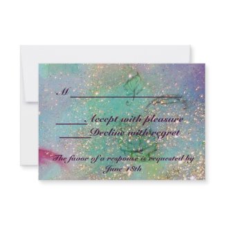 GARDEN OF THE LOST SHADOWS -BUTTERFLY PLANT RSVP invitation
