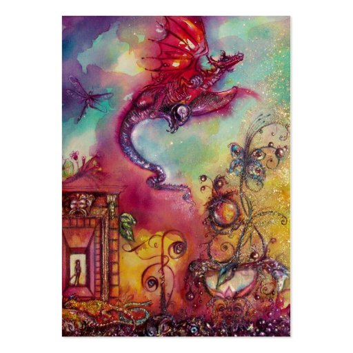 GARDEN OF THE LOST SHADOWS / FLYING RED DRAGON BUSINESS CARDS (back side)