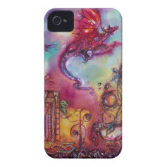 GARDEN OF THE LOST SHADOWS / FLYING RED DRAGON iPhone 4 Case-Mate CASES