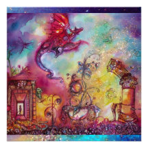 GARDEN OF THE LOST SHADOWS -FLYING RED DRAGON CUSTOM INVITES