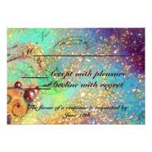 GARDEN OF THE LOST SHADOWS / MAGIC BUTTERFLY RSVP PERSONALIZED INVITATION