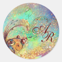 GARDEN OF THE LOST SHADOWS - MONOGRAM ROUND STICKER