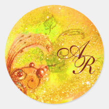 GARDEN OF THE LOST SHADOWS - MONOGRAM ROUND STICKERS
