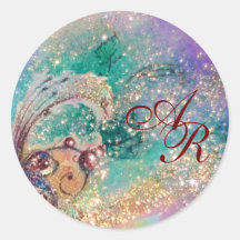 GARDEN OF THE LOST SHADOWS - MONOGRAM ROUND STICKER
