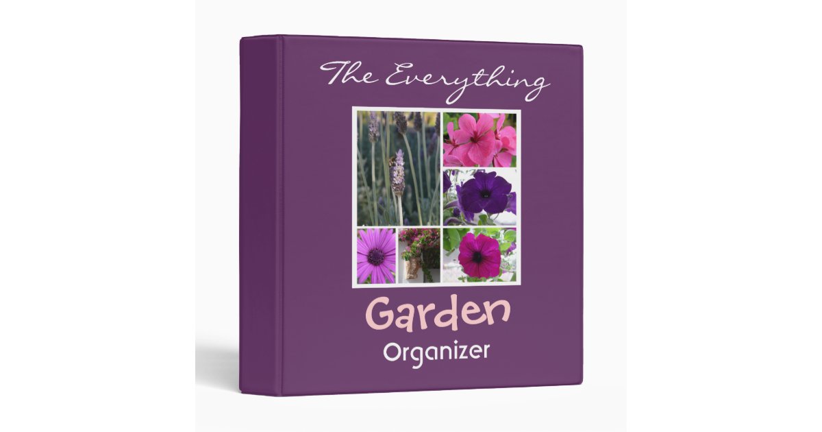 Garden Organizer 3 Ring Binder Zazzle