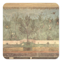 Garden Paintings from the  'Villa of Livia' Square Sticker