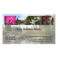 Garden, Park, Recreation  business card Business Card