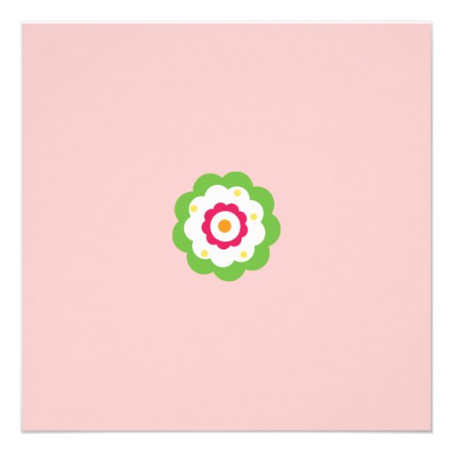 Garden Party Baby Shower Invitation Card