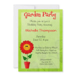 Garden Party  Birthday Invitations