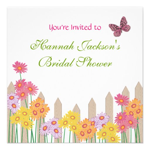 Garden Party Bridal Shower Invitation