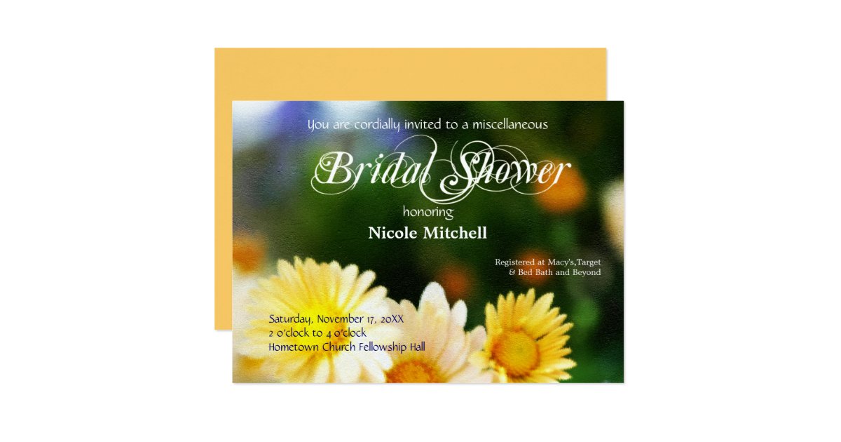 Garden Party Bridal Shower Invitations Zazzle