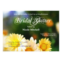 Garden Party Bridal Shower Invitations