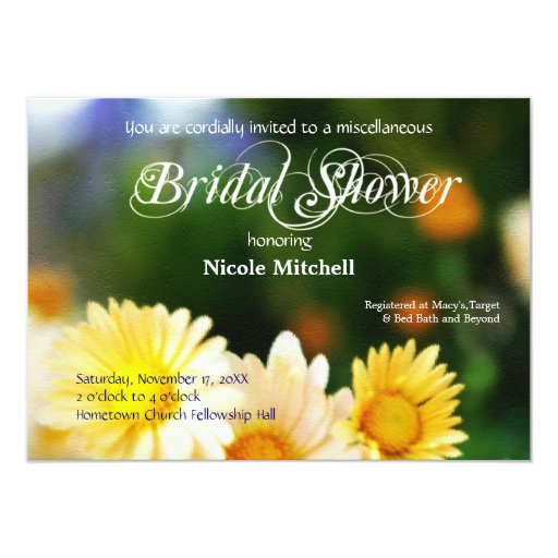 Garden Party Bridal Shower Invitations Zazzle