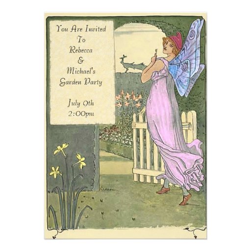 Garden Party Custom Invitations