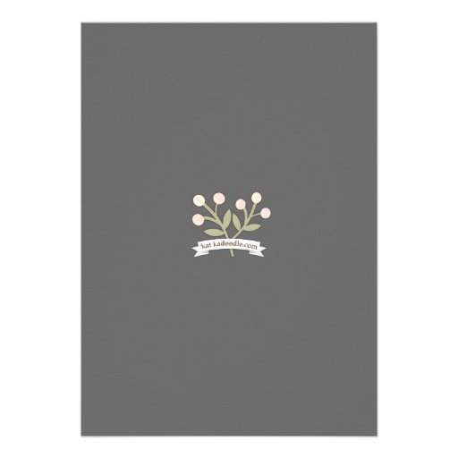 Garden Party Floral Wreath Bridal Shower Blush Invite