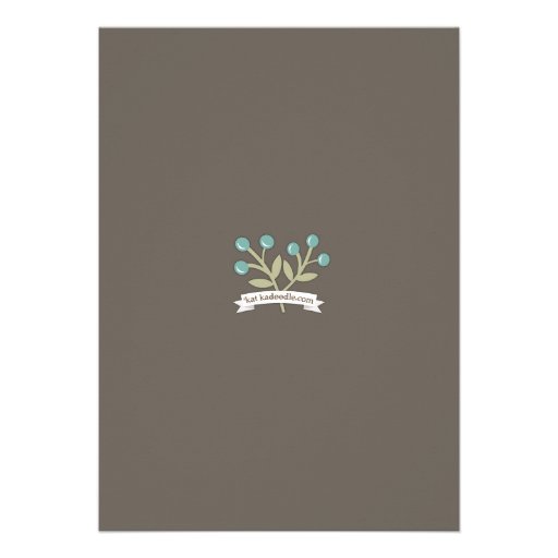 Garden Party Floral Wreath Bridal Shower Custom Invitation