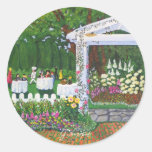 Garden Party Round Sticker