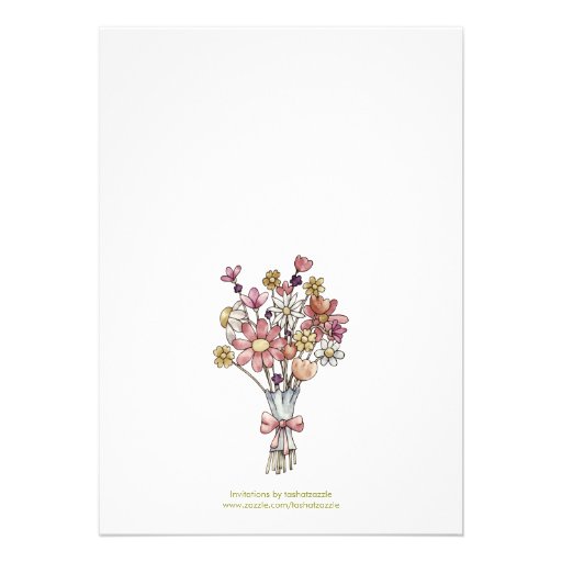 Garden Party Watercolor Flowers Invitation