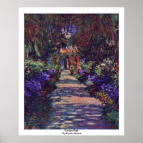 Garden Path By Claude Monet posters
