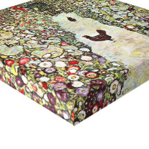 Garden Path with Chickens by Gustav Klimt Canvas Prints