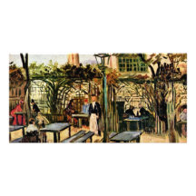 Garden Place On Montmartre (La Guinguette), Picture Card