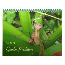 Garden Predators 2013 Wall Calendar