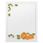 Garden Pumpkins Paper Letterhead